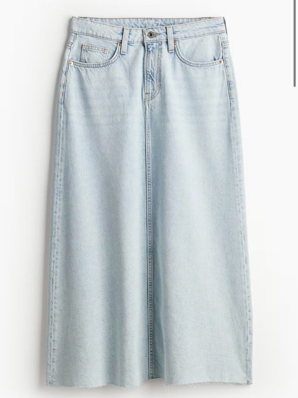 H&M Feather Soft Denim Skirt